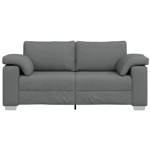 VidaXL Sofa dwuosobowa Ciemnoszary 180 cm tkanina