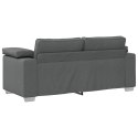 VidaXL Sofa dwuosobowa Ciemnoszary 180 cm tkanina
