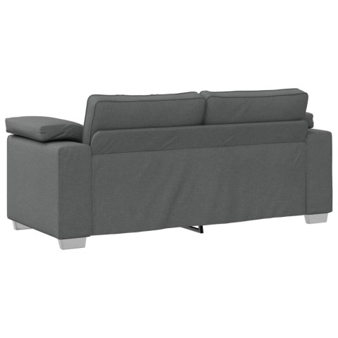 VidaXL Sofa dwuosobowa Ciemnoszary 180 cm tkanina