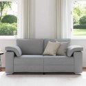 VidaXL Sofa dwuosobowa Jasnoszary 180 cm tkanina