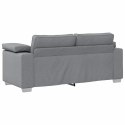 VidaXL Sofa dwuosobowa Jasnoszary 180 cm tkanina