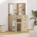 TOALETKA 2 PCS BRĄZOWA 50X41X135CM MATERIAŁ DREWNOPOCHODNY