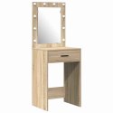 TOALETKA 2 PCS BRĄZOWA 50X41X135CM MATERIAŁ DREWNOPOCHODNY