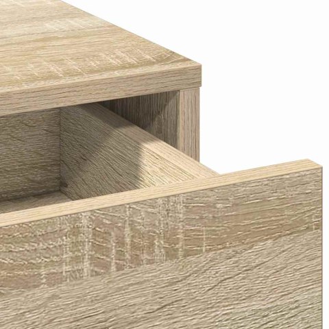 TOALETKA 2 PCS BRĄZOWA 50X41X135CM MATERIAŁ DREWNOPOCHODNY