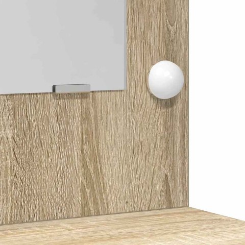 TOALETKA 2 PCS BRĄZOWA 50X41X135CM MATERIAŁ DREWNOPOCHODNY