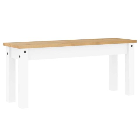 VidaXL 4-częściowy zestaw jadalny PANAMA białe lite drewno sosnowe