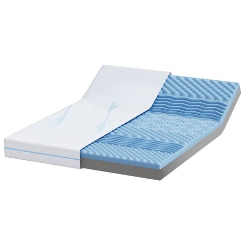 VidaXL Materac Biały 160 x 200 cm Tkanina żakardowa