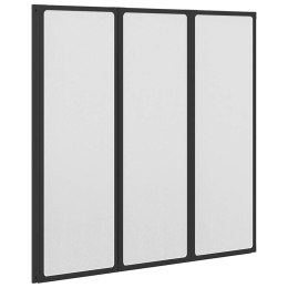 PARAWAN DO WANNY 120X117 CM CZARNY ALUMINIOWY SKŁADANY HARMONIJKOWY USZCZELKA