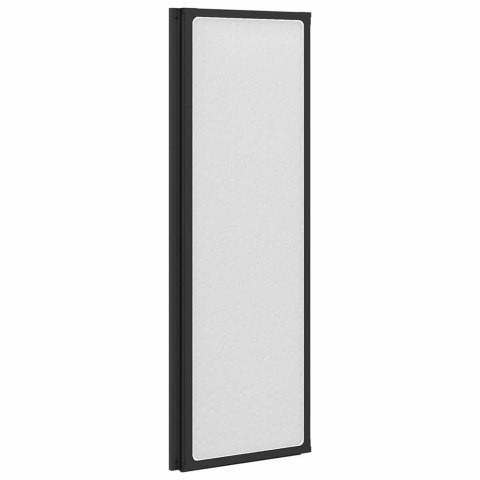 PARAWAN DO WANNY 120X117 CM CZARNY ALUMINIOWY SKŁADANY HARMONIJKOWY USZCZELKA
