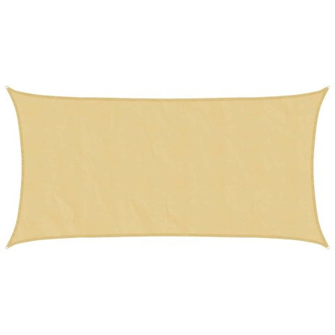VidaXL Żagiel przeciwsłoneczny, piaskowy, 4,5x2,5 m, 100% poliester