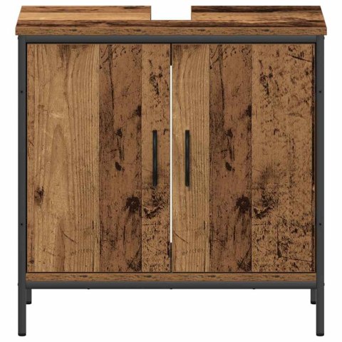 VidaXL Zestaw mebli łazienkowych 2 pcs Brązowy Materiał drewnopochodny