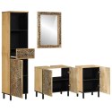 VidaXL 4-cz. zestaw mebli łazienkowych, lite drewno mango