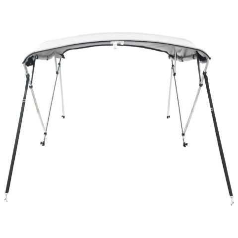 VidaXL Daszek bimini ze ściankami, 4 pałąki, 243x(170-182)x137 cm