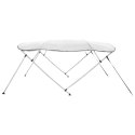 VidaXL Daszek bimini ze ściankami, 4 pałąki, 243x(170-182)x137 cm