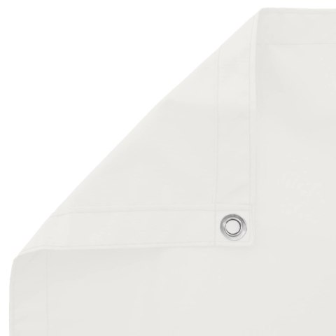 VidaXL Ekran balkonowy Biały 100 x 500 cm Materiał Oxford