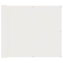 VidaXL Ekran balkonowy Biały 100 x 600 cm Materiał Oxford