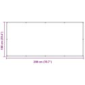 VidaXL Ekran balkonowy Kremowy 100 x 200 cm Materiał Oxford