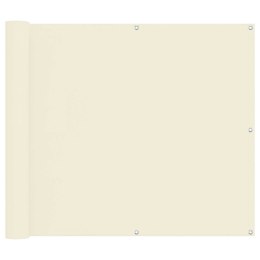 VidaXL Ekran balkonowy Kremowy 100 x 800 cm Materiał Oxford