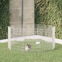 VidaXL Kojec dla zwierząt, 10 paneli, 54x80 cm, galwanizowane żelazo