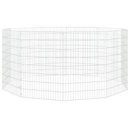 VidaXL Kojec dla zwierząt, 10 paneli, 54x80 cm, galwanizowane żelazo