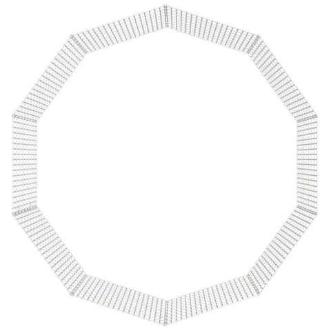 VidaXL Kojec dla zwierząt, 10 paneli, 54x80 cm, galwanizowane żelazo