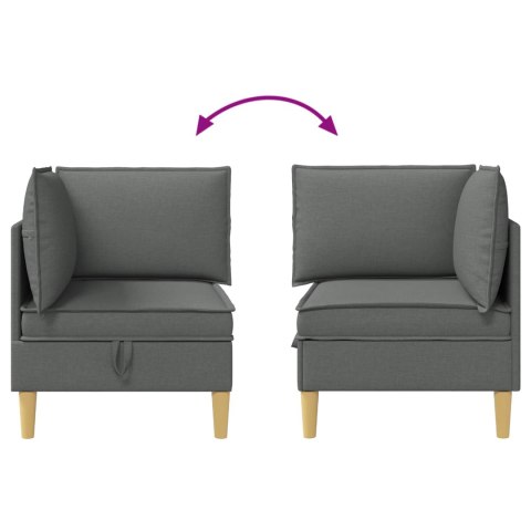 VidaXL Otoman z miejscem na przechowywanie Ciemnoszary