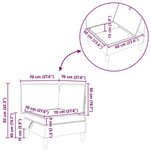 VidaXL Otoman z miejscem na przechowywanie Ciemnoszary