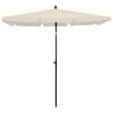VidaXL Parasol ogrodowy na słupku, 210x140 cm, piaskowy