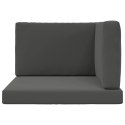VidaXL Poduszka do sofy na zewnątrz 3 pcs Antracyt Poliester