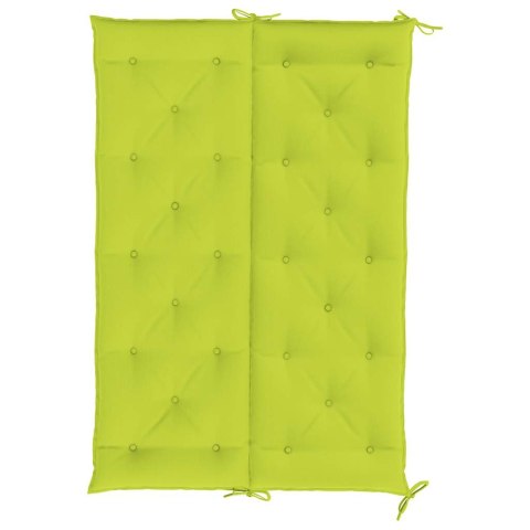 VidaXL Poduszka na ławkę ogrodową, jasnozielona, 150x(50+50)x7 cm