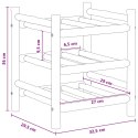 VidaXL Regał na wino Naturalny 32,5 x 29,5 x 36 cm Bambus
