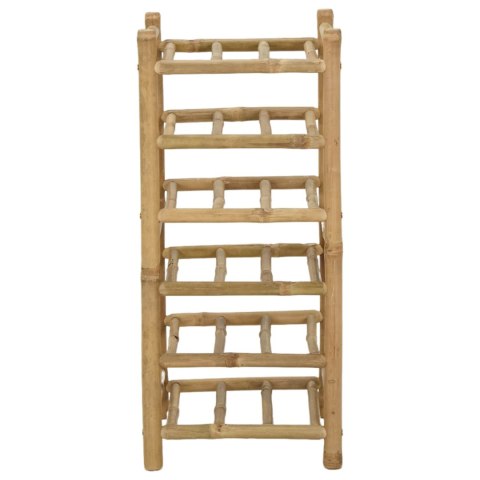 VidaXL Regał na wino Naturalny 32,5 x 29,5 x 72 cm Bambus