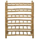 VidaXL Regał na wino Naturalny 57 x 29,5 x 72 cm Bambus