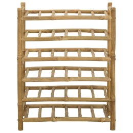 VidaXL Regał na wino Naturalny 57 x 29,5 x 72 cm Bambus