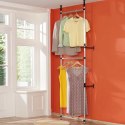 SYSTEM TELESKOPOWYCH DRĄŻKÓW Z PÓŁKAMI DO GARDEROBY ALUMINIOWY