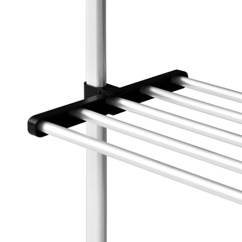 SYSTEM TELESKOPOWYCH DRĄŻKÓW Z PÓŁKAMI DO GARDEROBY ALUMINIOWY