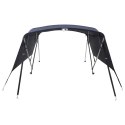 VidaXL Bimini ze ściankami z siatki, 4 pałąki, 243x(170-182)x137 cm