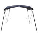 VidaXL Bimini ze ściankami z siatki, 4 pałąki, 243x(170-182)x137 cm