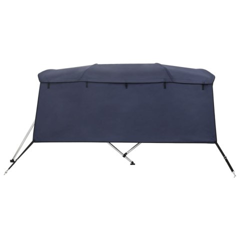 VidaXL Bimini ze ściankami z siatki, 4 pałąki, 243x(170-182)x137 cm