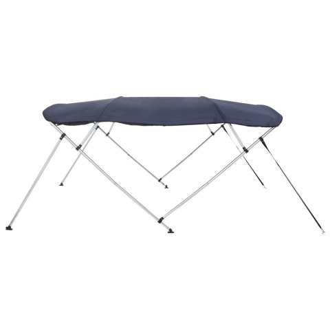 VidaXL Bimini ze ściankami z siatki, 4 pałąki, 243x(170-182)x137 cm