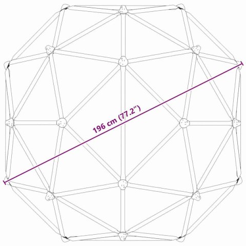 VidaXL Domek do wspinaczki Niebieski Stal