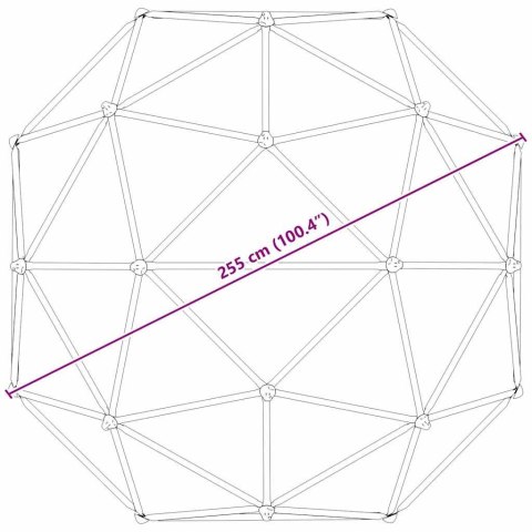 VidaXL Domek do wspinaczki Niebieski Stal