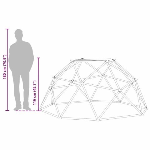 VidaXL Domek do wspinaczki Niebieski Stal