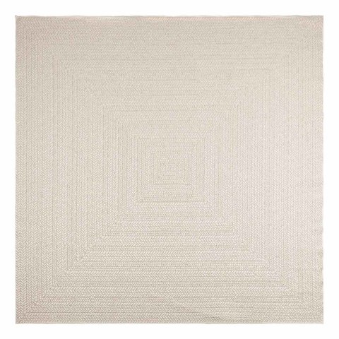 VidaXL Dywan "ZIZUR" Kremowy Wygląd juty Do wewnątrz i na zewnątrz