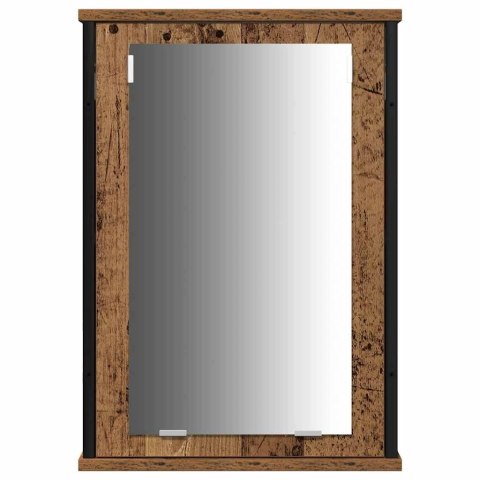 VidaXL Zestaw mebli łazienkowych z półką z drzwiami 4 pcs Stare drewno