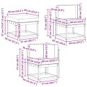 VidaXL Zestaw sof na zewnątrz z poduszką 6 pcs Naturalny i Antracytowy