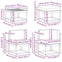 VidaXL Zestaw sof na zewnątrz z poduszką 7 pcs Naturalny i Antracytowy