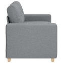VidaXL Sofa dwuosobowa, jasnoszara, 160x77x82 cm, tkanina