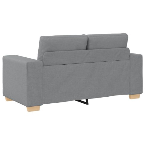 VidaXL Sofa dwuosobowa, jasnoszara, 160x77x82 cm, tkanina