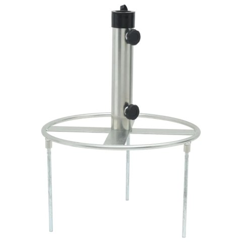 VidaXL Stojak do parasola, z kołkami gruntowymi, do słupków Ø38-48 mm